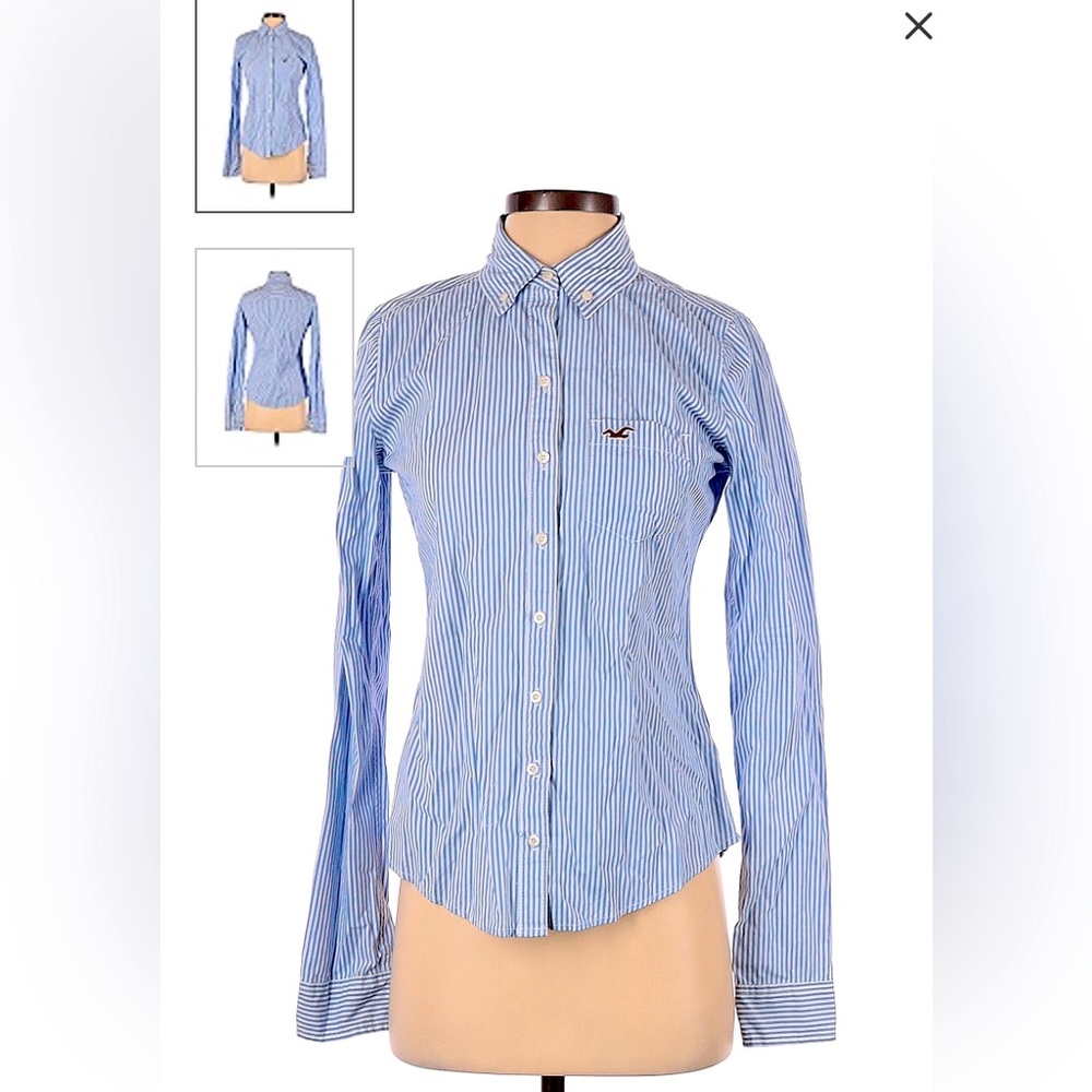 Hollister Long Sleeve Button Down -Small